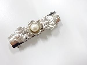 アンティーク　パール　帯留め